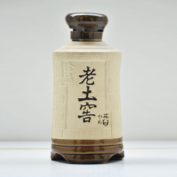 老土窖陶瓷素烧酒瓶