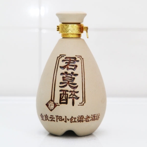 龙岩君莫醉陶瓷素烤酒瓶