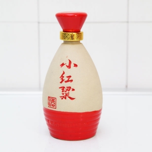 唐山小红梁素烧陶酒瓶