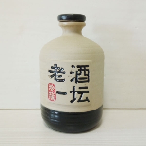 唐山老酒一坛白色素烤陶瓷瓶