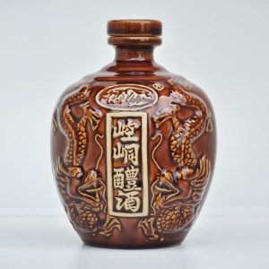 定制崆峒龙纹陶瓷酒瓶