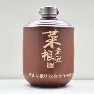 丹东菜根嘉熙定制陶瓷酒瓶