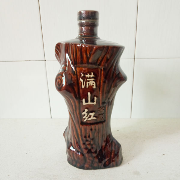 满山红定制陶瓷酒瓶